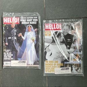 Souvenir editions of Hello! Magazine with Harry & Meghan’s wedding pics